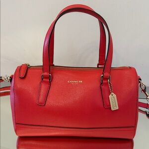 Coach Red Satchel Bag